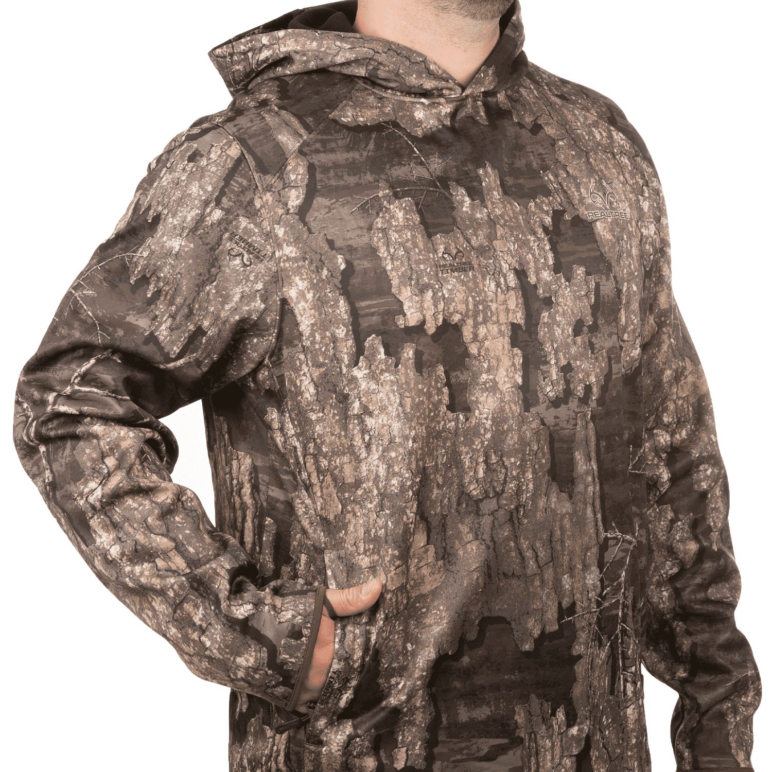 Realtree Mens Timber Arrowood Performance Hoodie Walmart