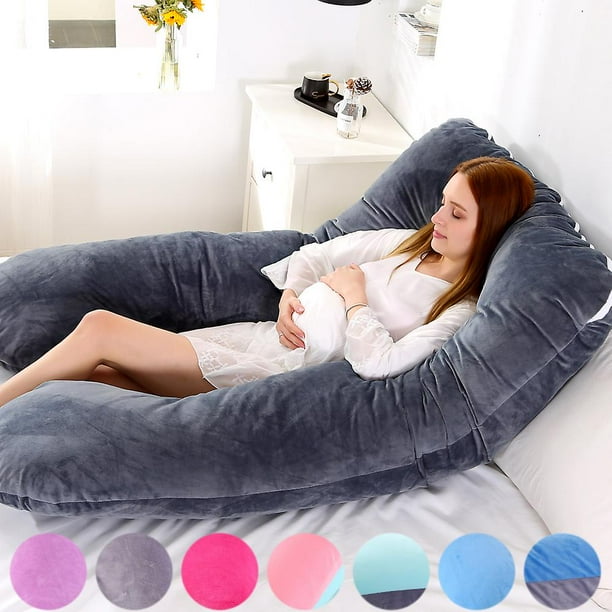 Funda de almohada para embarazadas de 116x65cm funda de almohada Lumbar tipo U Gravida funda de cojin de proteccion lateral multifuncion para mujeres embarazadas Bodega Aurrera en linea