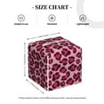 thumbnail image 4 of Tissue Rose Leopard Print Box Cover Holder, Square by Xecao - Leather Decorative Organizer for Tabletop, Bathroom, Car, Office, 4 of 8