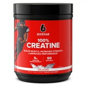 Six Star Pro Nutrition 100% Creatine Powder, Supports Muscles, Unflavored, 10.58 oz, 60 Servings