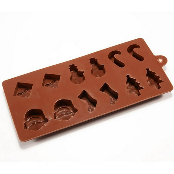 Molde para hornear antiadherente, molde navideño de silicona para chocolate, molde navideño de silicona para chocolate, rendimiento impulsado
