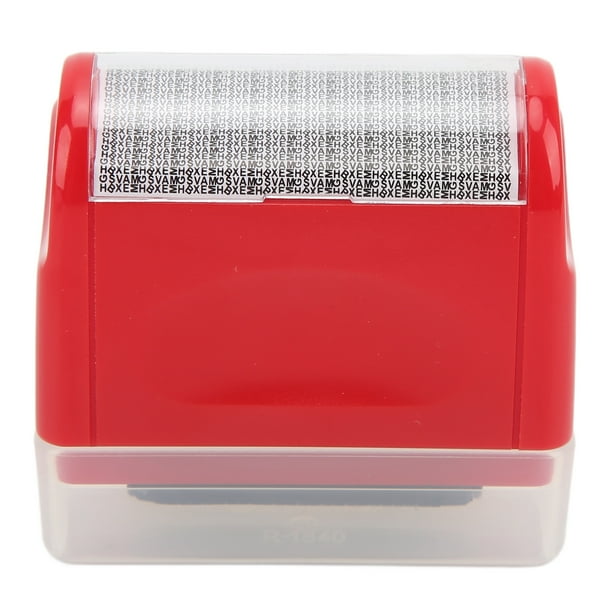 Sello confidencial con rodillo fotosensible, ventana desmontable, cuerpo pequeño, protección de identidad, sellos rojos
