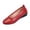 Red, variant on Bkhluea Women Floral Perforated Wedge Flats Slip On Comfortable Footwear For Office Work Daily Casual Outdoor Activities