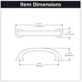 thumbnail image 6 of Hickory Hardware P2281-SS 96mm Zephyr Stainless Steel Cabinet Pull, 6 of 7