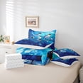 thumbnail image 5 of Manfei 3D Kawaii Penguin Bedding Comforter Set 7-Piece for Kid, Antarctic Sealife King Bedding Sets, Cute Cartoon Animal Bed Sheets, Lightweight Room Decor, 5 of 7
