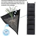 thumbnail image 3 of Wall Grow Bag, Wall Mounted Planter Grow Bag Flower Container Black Plant Bag (2 7 Pockets) - Ya, 3 of 5