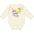 thumbnail image 3 of Inktastic Twinkle, Twinkle, Little Star with Yellow Moon in Night Cap Boys or Girls Long Sleeve Baby Bodysuit, 3 of 5