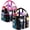 Black + Pink, variant on PETGLE Mesh Shower Caddy Portable for College Dorm Room Essentials with 7 Pockets, Freestanding Hanging Organizer Basket, Quick Dry Tote Bag for Camping, Bathroom, Beach, Travel, 1 Pack, Black