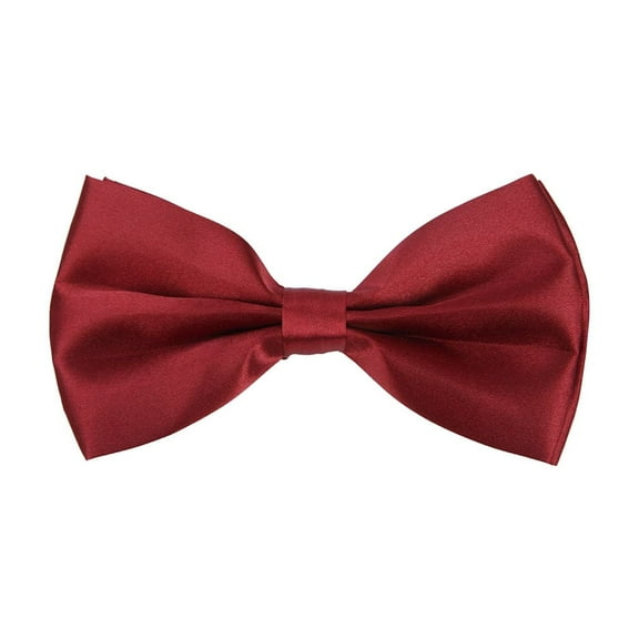 Kids Small Solid Color Adjustable Tuxedo Neck Bowtie Bow Tie
