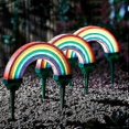 thumbnail image 5 of 3pcs Outdoor Solar Power Garden Stake Lights Led Rainbow Pathway Light Lamp Bd xi, 5 of 5