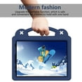 thumbnail image 4 of Dteck Kids Cas for iPad 10th Generation 2022, Silicone Childproof for iPad 10th Gen 10.9" with Handle Grip, Built-in Kickstand, Shockproof Cover for Kids with Shoulder Strap, Navy, 4 of 8