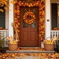 thumbnail image 6 of Artificial Fall Maple Leaf Garland, Multicolor Bendable Autumn Foliage Vine Swag,Halloween Thanksgiving Decorations,Indoor Outdoor Mantel Stair Door Table Porch Yard Harvest Party Wall Decor Supplies, 6 of 6