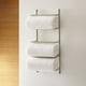 thumbnail image 4 of Melocotton 5 Toallas de Medio baño Blanca Linea Hotelera (140x80cm) 100% Algodón Hilo Open, 650 Gramos. Ideal para Hogar, Hoteles y Hospitales. Práctica y Fácil de Lavar. Body Towel, 4 of 4