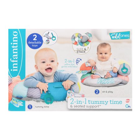 Infantino 2-in-1 Tummy Time & Seated Support, Multi