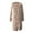 Beige, variant on KAUOD Girls Fleece Lined Long Coats Teen Kids Waterproof Padded Hooded Puffer Jackets Winter Warm Zipper Windproof Outwear