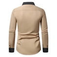 thumbnail image 5 of Kakii Men's Dress Shirts Long Sleeve Wrinkle-Free Business Casual Button Down Shirt, 5 of 5