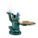 thumbnail image 5 of Estatua de mayordomo con bandeja, luz nocturna, figura coleccionable para mesa Verde, 5 of 9
