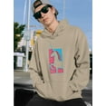 thumbnail image 2 of Unicorn Stencil Art Hoodie Men -Image by Shutterstock, Male 5X-Large, 2 of 4