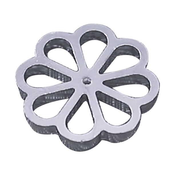 Moldes de Galletas para Hornear Galletas, Aleación de Aluminio Herramientas de Fritura 12cm con Manija Desmontable, para Pastel de Camarones Y Rábanos Fritters Herramientas de Cocina Y Gadgets