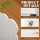 thumbnail image 3 of Tablón de anuncios de fieltro con borde ondulado plegable color beige 90 x 60 cm azulejos de fieltro para pared tablón de corcho autoadhesivo cuadro d, 3 of 7