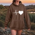 thumbnail image 2 of Godom Womens Graphic Hoodies Drawstring Long Sleeve Sweatshirt with Pocket Pullover, 2 of 4