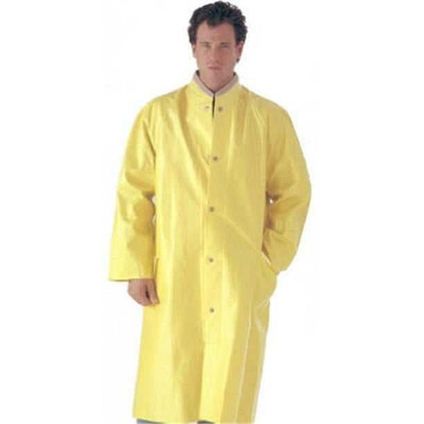 Oversized yellow outlet raincoat