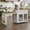 White, variant on CBJCBJ Kitchen Island with Storage | Expandable Retractable on Wheels 71.65" L| Space-Saving of Island Cart Brown