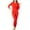 Red, variant on AherBiu Plus Size Pajamas for Women Set 2 Piece Thermal Underwear Tops Warm Pjs Pants Fleece Layer Sleepwear