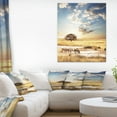 thumbnail image 1 of African Zebras Drinking Water - Extra Large African Canvas Art Print, 1 of 3