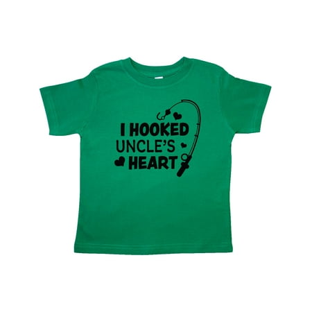 

Inktastic I Hooked Uncle s Heart with Fishing Rod Gift Toddler Boy or Toddler Girl T-Shirt