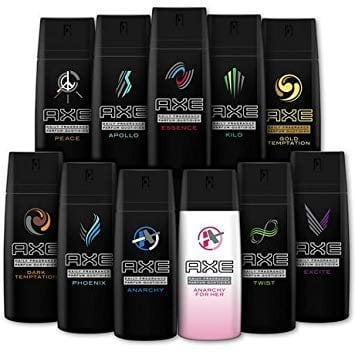 12 AXE body spray deodrant Anit-Aerspirant 12X 150 ml/5.07 oz, Mix within  the available kinds