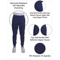 thumbnail image 3 of Men's Moisture Wicking Performance Active Sweater Track Jacket & Jogger 2-Piece Classic Set (Sizes, S-2XL), 3 of 5