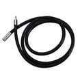 thumbnail image 2 of Rubber Necklace Cord Rope Chain with Steel Buckle 12-26 Inch for Jewelry, Black, 45cm, 2 of 7