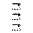 thumbnail image 1 of Sonducket ZTTO Soporte de bicicleta Soporte de cronómetro Velocímetro Soporte de montaña ultraligero duradero Linterna Accesorios de ciclismo Negro Type1 NO1 Sonducket CBP322584, 1 of 6