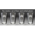 thumbnail image 2 of Feehan Irish Coat of Arms Pint Glasses - Set of 4 (Sand Etched), 2 of 2
