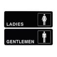 thumbnail image 1 of 2 letreros de baño para hombres y mujeres, letreros de baño unisex., 1 of 7