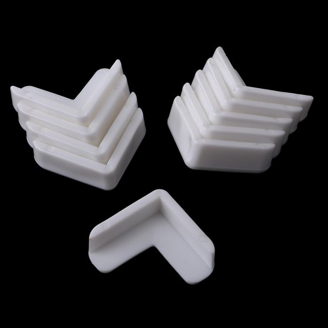 10pack Mesas Muebles Y Protectores de Esquinas Afiladas Protectores de Esquina a Prueba de Blanco perfecl Cojín para parachoques de los esquineros de la mesa