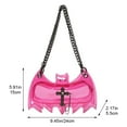 thumbnail image 3 of Transparent Crossbody Bag, Punk Bat Messenger Shoulder Bag with Chain Strap, Halloween Mini Mobile Phone Purse for Women Men, 3 of 7