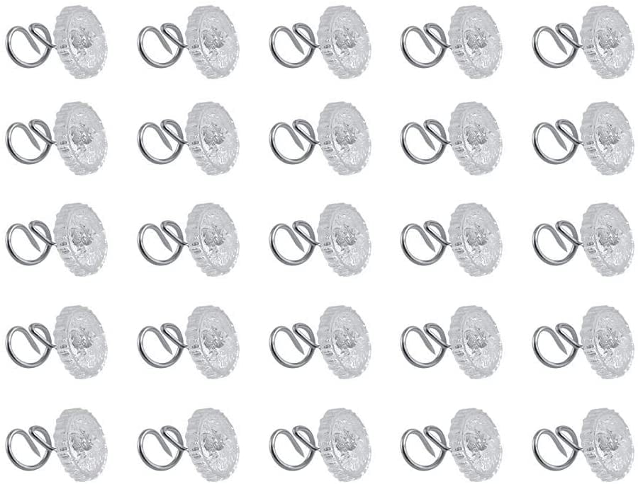 Clear Twist Pins,Transparent Plastic Head Screw Nail Sewing and Home