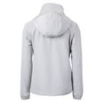 thumbnail image 3 of Women's Cutter & Buck Gray Las Vegas Raiders  Charter Eco Recycled Half-Zip Hooded Anorak Jacket, 3 of 3