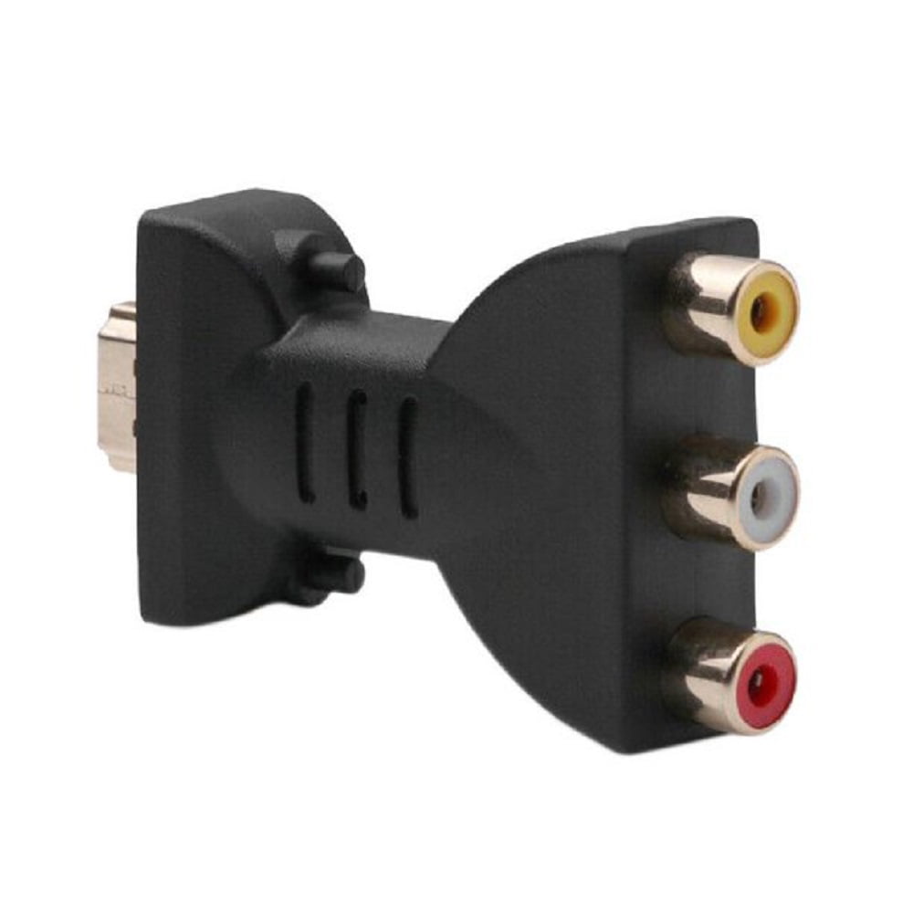 AAOTOKK 3-RCA Coupler Connector Gold Plated 3 RCA Female to Female 3 RCA Adapter Extension AV Audio Video Cable Connector 5 Pack 