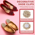 thumbnail image 3 of Decorative Shoe Clips, Removable Bow Clip Flower Rhinestone Charms for Women Dress High Heels Accessories, 3 of 5