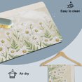 thumbnail image 6 of Spring Daisy Dish Drying Mats for Kitchen Counter, Rustic Wildflower Farmhouse Floral Botanical Absorbent Coffee Bar Mat with Non-slip Rubber Backed Quick Drying Dish Rack Pad 12"x16", 6 of 9