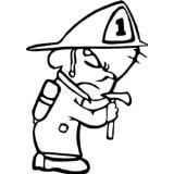 Custom Decals Fireman Kids Boys