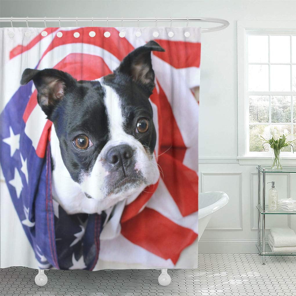 KSADK Dog Memorial Day Boston Terrier 4Th July Patriotic Puppy USA