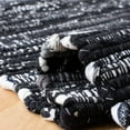 thumbnail image 5 of SAFAVIEH Rag Robynne Striped Cotton Area Rug, Black, 2'6" x 4', 5 of 11