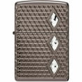 thumbnail image 2 of Zippo 46316 Diamond Pattern Design Black Ice Metal Pocket Lighter, 2 of 10