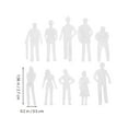 thumbnail image 4 of 50 unids Figuras de construcción Modelo blanco Layout Figuras Figuras en miniatura de plástico, 4 of 8