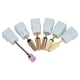 thumbnail image 4 of Brocas multifuncionales para uñas de acero de tungsteno 5 en 1, herramienta de manicura con cabezal de pulido para pulido de uñas, color dorado, 4 of 8