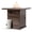 Brown, variant on AJ Enjoy 28'' Outdoor Propane Fire Pit Table, 50,000 BTU Auto-Ignition Square Gas Firepit with Painted Steel Tabletop, Lava Rocks, Stainless Steel Lid